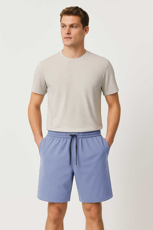 elo Max 21 Men's Dry Fit Stretchable Activewear Shorts Sky