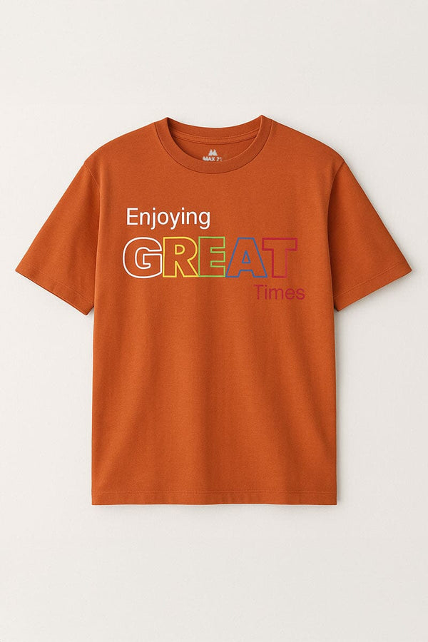 Elo Max 21 Men's Enjoying Great Time Tee Shirt Rust
