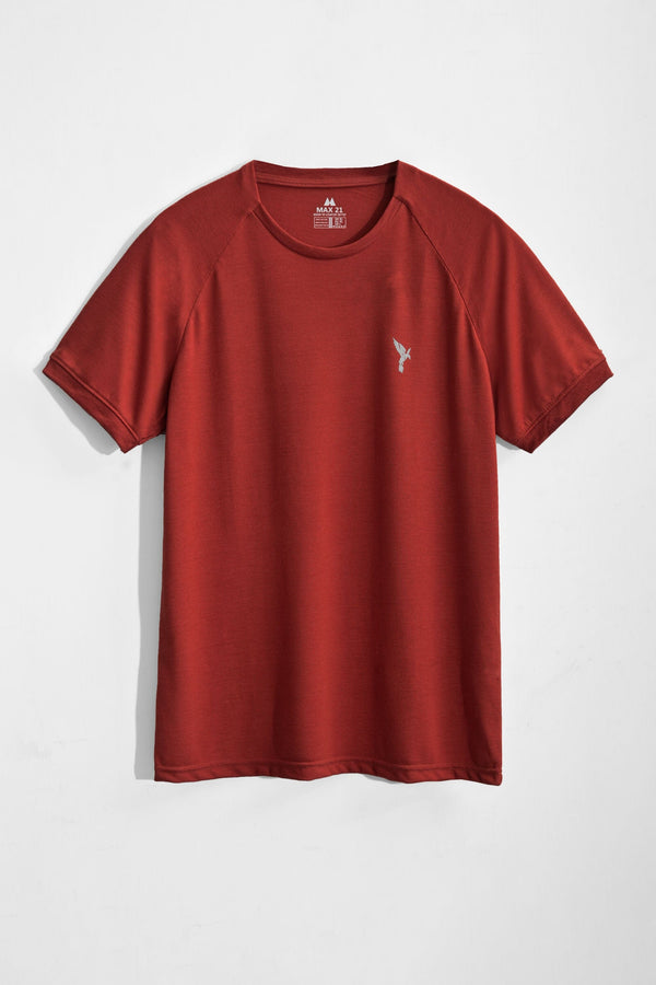 Elo Max 21 Men's Falcon Reflector Printed Tee Shirt Maroon