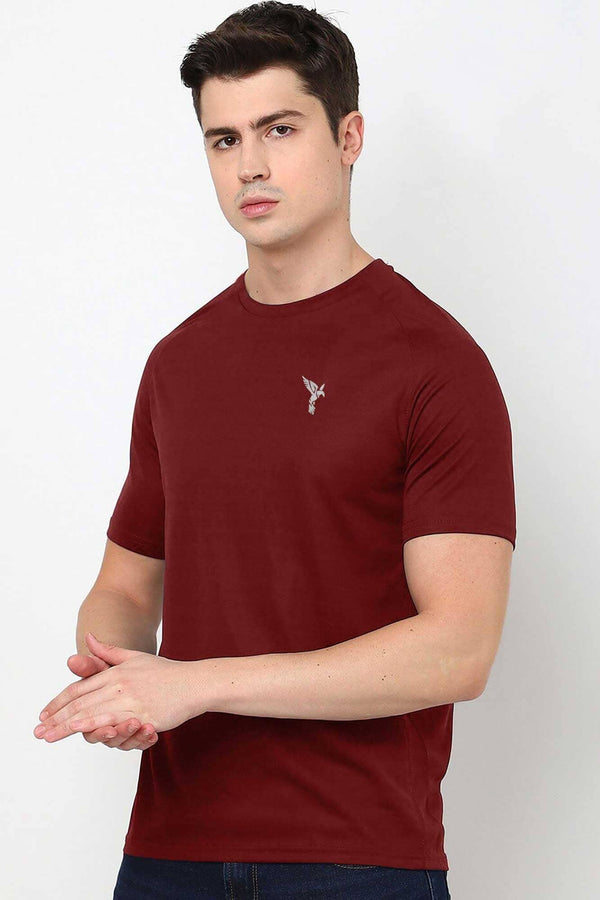 elo Max 21 Men's Falcon Reflector Printed Tee Shirt Maroon
