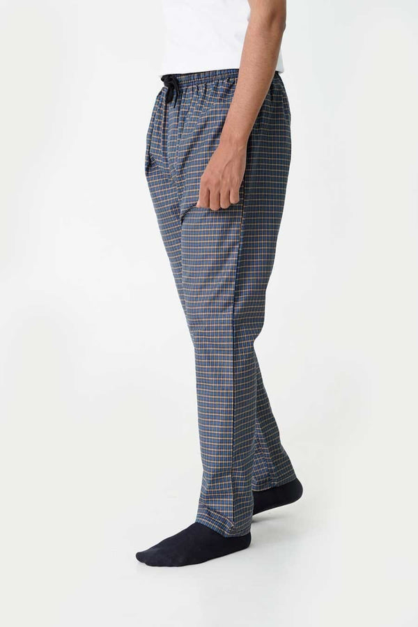 Elo Max 21 Men's Graph Check Loungewear Trousers Navy