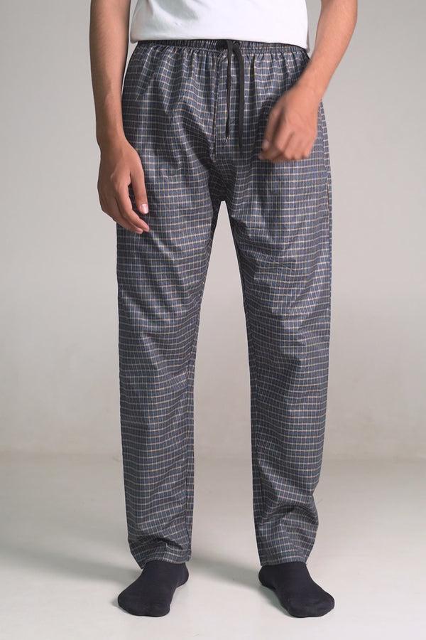 Elo Max 21 Men's Graph Check Loungewear Trousers Navy