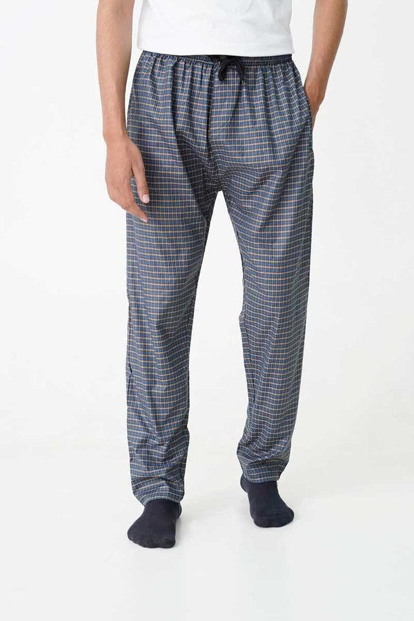 elo Max 21 Men's Graph Check Loungewear Trousers Navy
