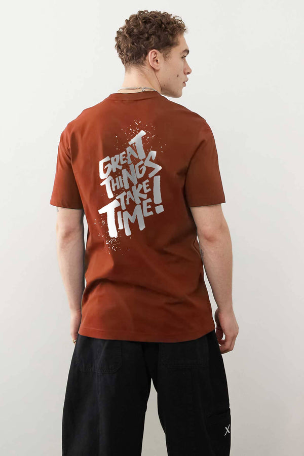 Elo Max 21 Men's Great Things Take Time Tee Shirt Skin