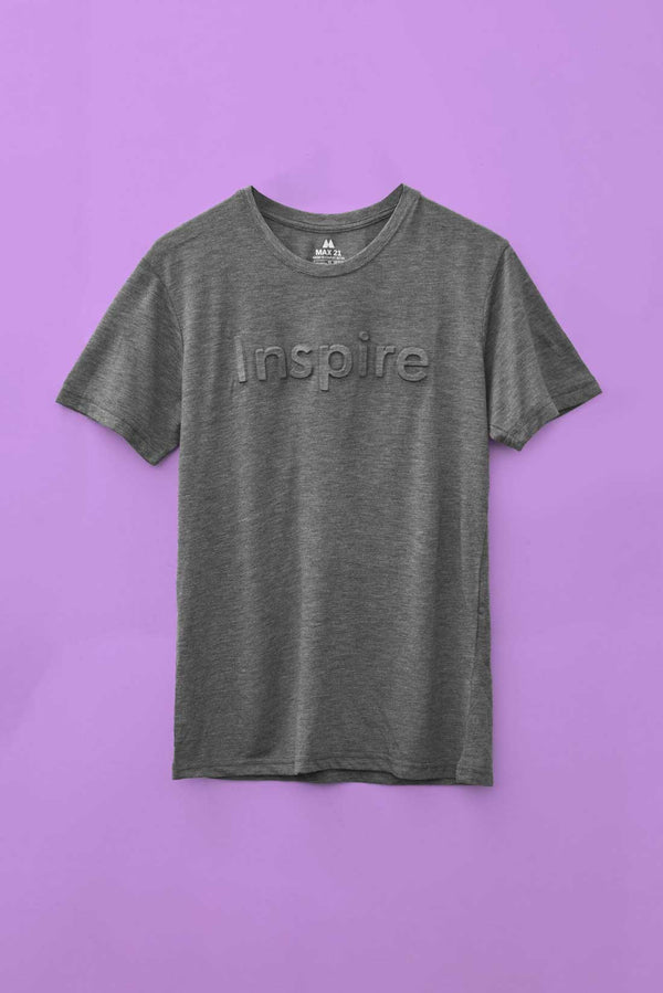 Elo Max 21 Men's Inspire Embossed Short Sleeves Tee Shirt White