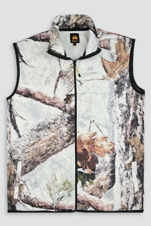 elo Max 21 Men's Mossy Oak Printed Style Fleece Body Warmer White