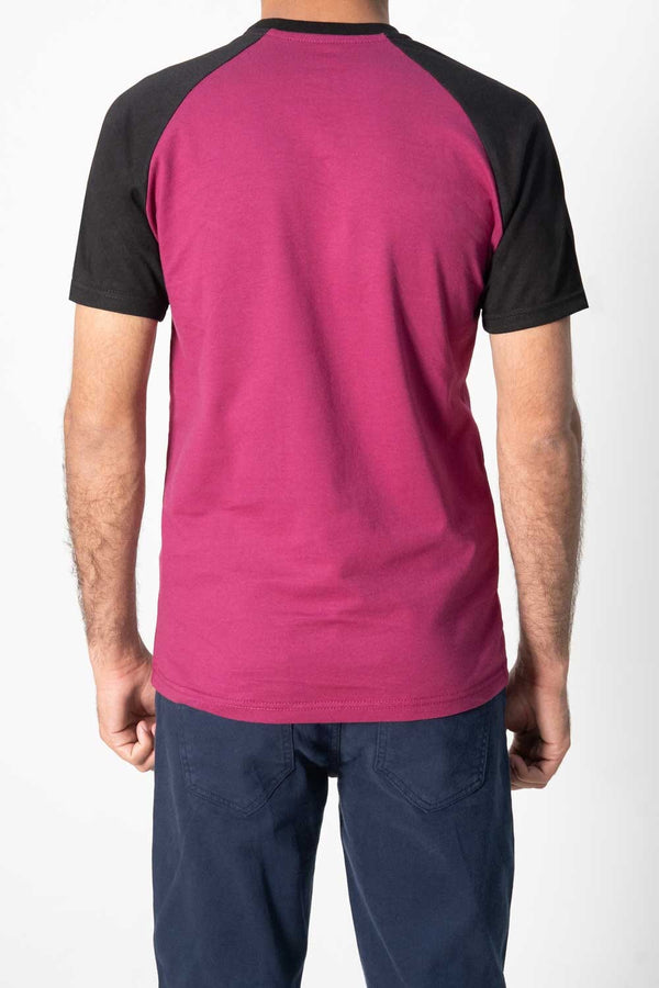 Elo Max 21 Men's New York Raglan Sleeve Tee Shirt Maroon