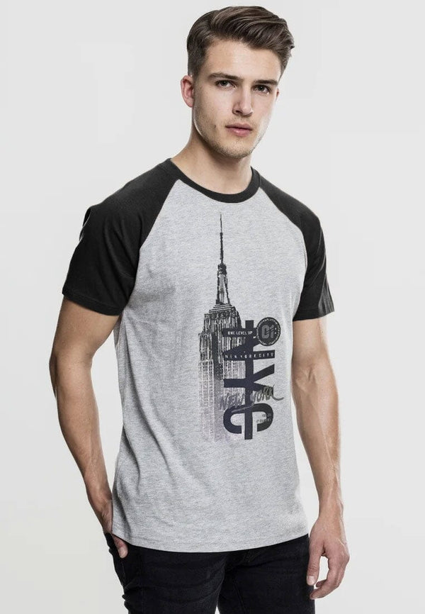 Elo Max 21 Men's NYC Raglan Sleeve Tee Shirt Maroon