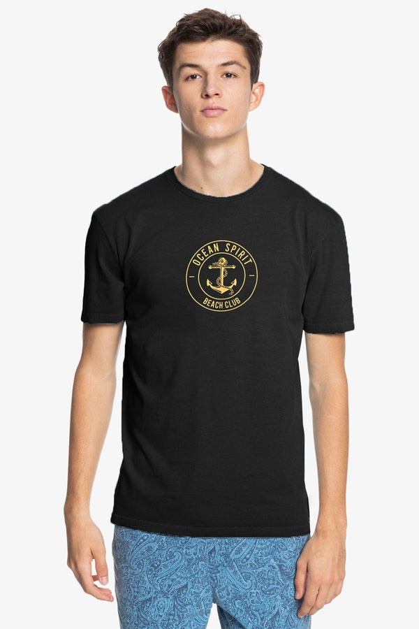 elo Max 21 Men's Ocean Spirit Printed Tee Shirt Black
