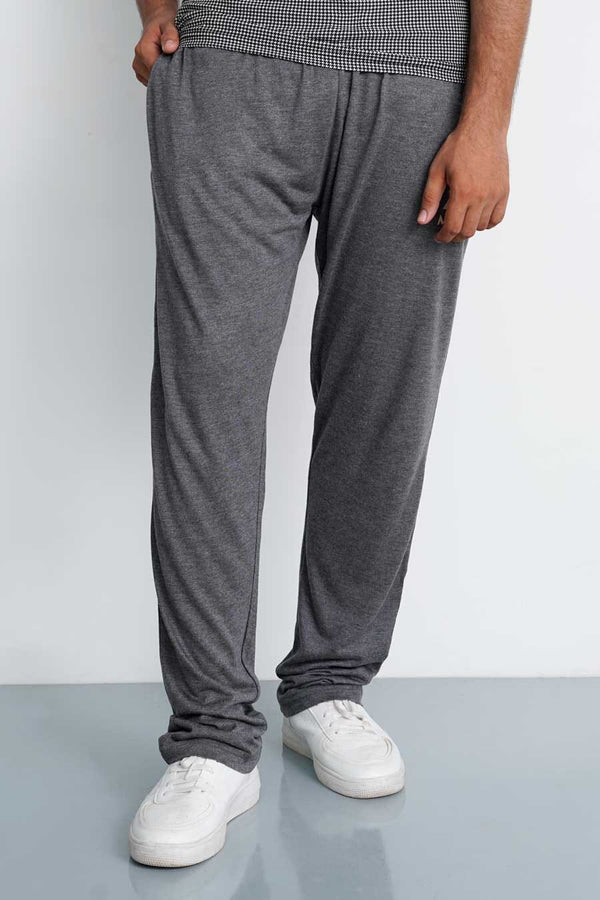 Elo Max 21 Men's Regular Fit Printed Trousers Charcoal