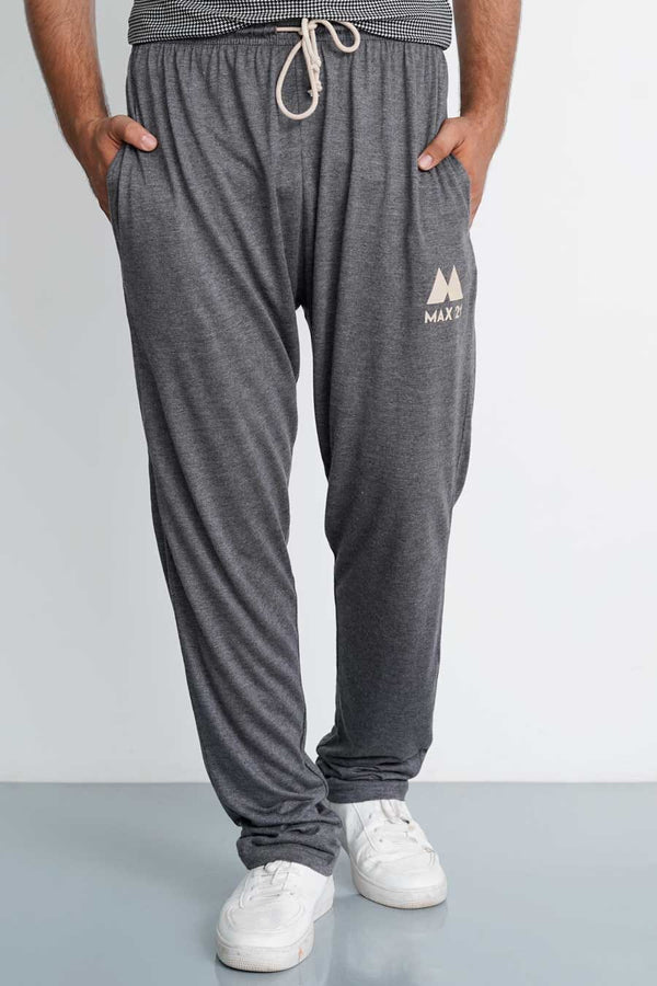 Elo Max 21 Men's Regular Fit Printed Trousers Charcoal