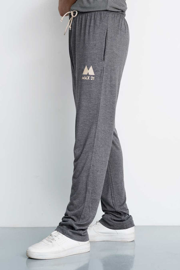 Elo Max 21 Men's Regular Fit Printed Trousers Charcoal