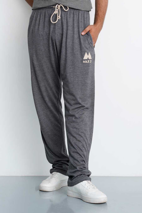 elo Max 21 Men's Regular Fit Printed Trousers Charcoal