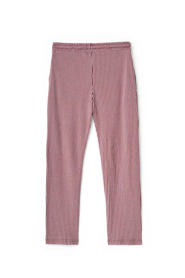 Elo Max 21 Men's Striped Regular Fit Trousers White & Olive