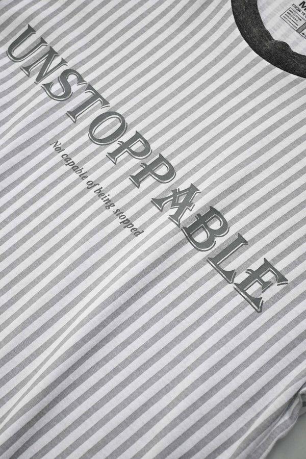 Elo Max 21 Men's Unstoppable Printed Tee Shirt White & Grey