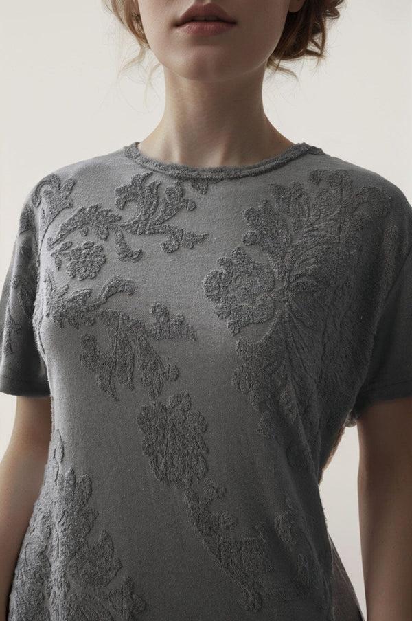 Elo Max 21 Women's Prague Floral Short Sleeve Tee Shirt Graphite