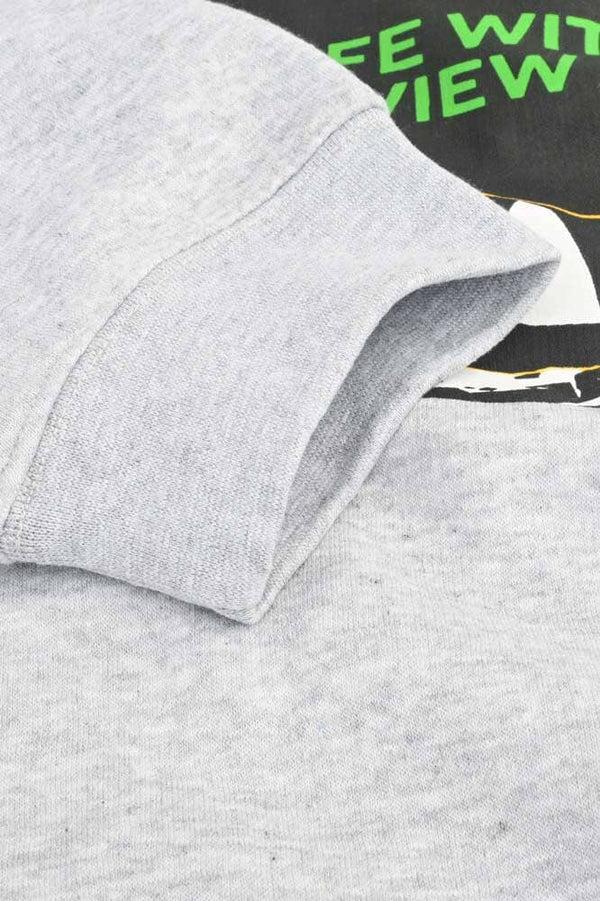 Elo Men's A Life With A View Printed Long Sleeve Sweat Shirt Heather Grey