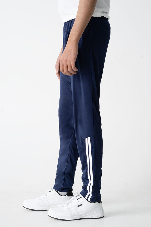 Elo Men's Ankle Striped Activewear Trousers Graphite