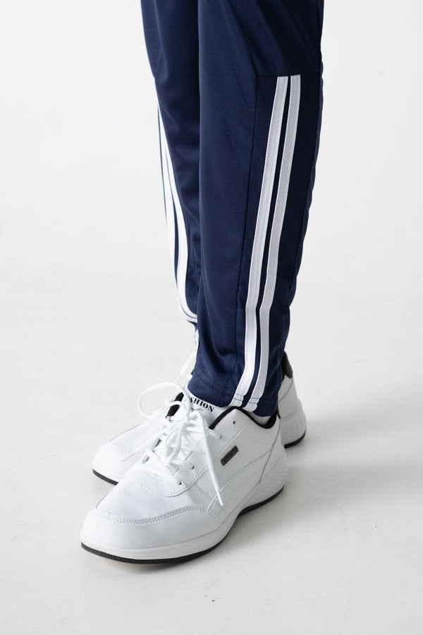 Elo Men's Ankle Striped Activewear Trousers Graphite