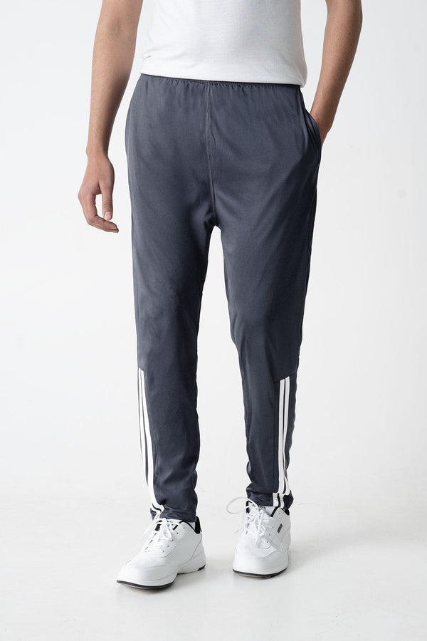 elo Men's Ankle Striped Activewear Trousers Graphite