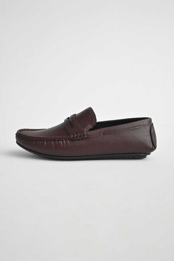 Elo Men's Casual Strips Style Comfortable Loafer Shoes Black