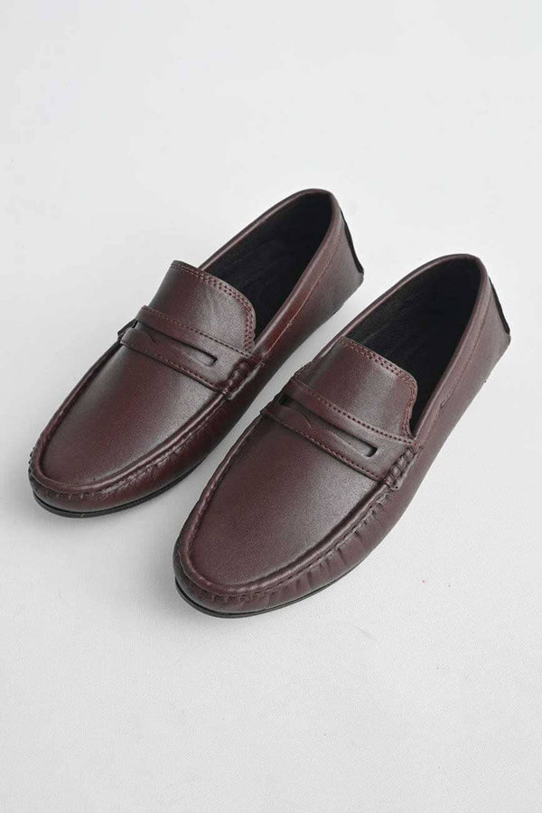 Elo Men's Casual Strips Style Comfortable Loafer Shoes Black