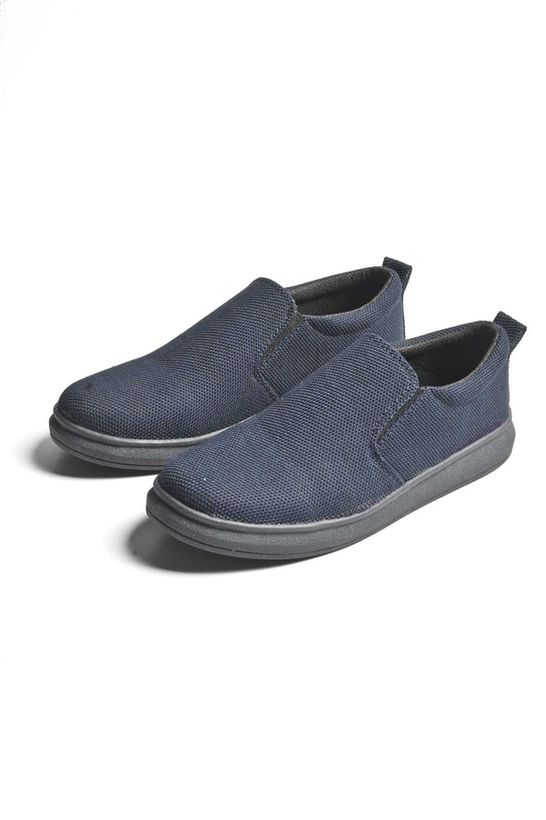 Elo Men's Classic Comfortable Slip On Tampere Sneakers Black