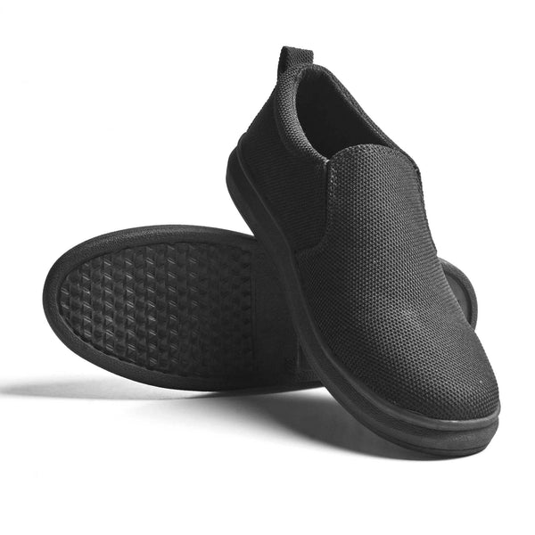 elo Men's Classic Comfortable Slip On Tampere Sneakers Black