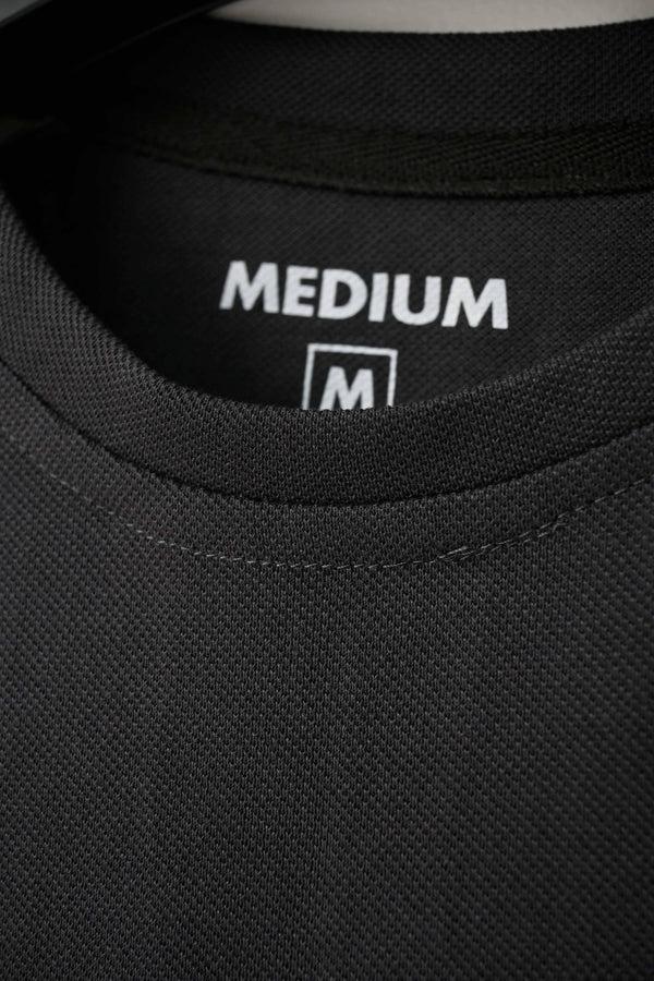 Elo Men's Contrast Design Raglan Sleeve Tee Shirt Graphite & Heather Grey