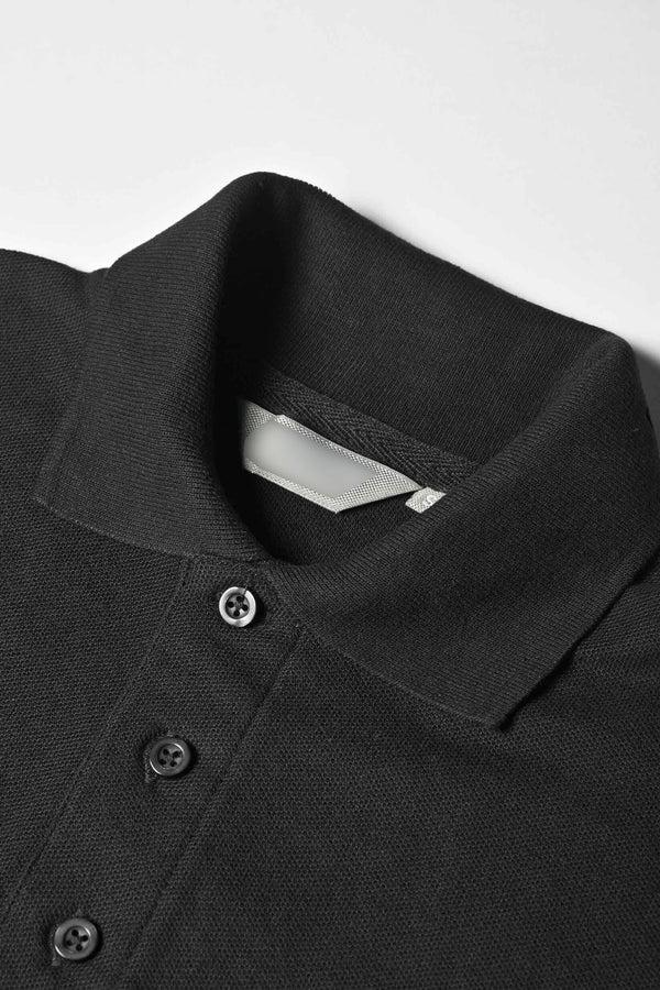 Elo Men's Embroidered Short Sleeve Polo Shirt Black