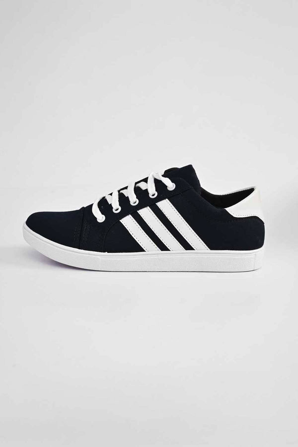 Elo Men's Fashion Kalisz Lace Up Sneaker Shoes Navy & White