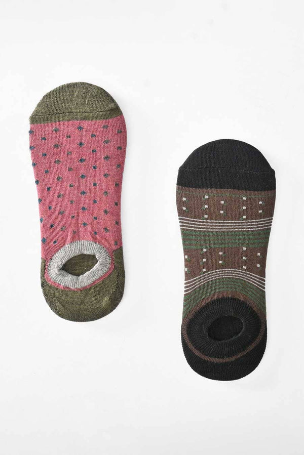 elo Men's Invisible Classic Cotton Socks - Pack of 2 Pairs