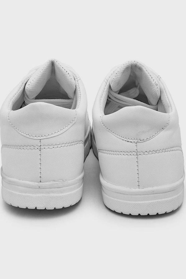 Elo Men's Khoms Lager Stripes Sneaker Shoes White & Black