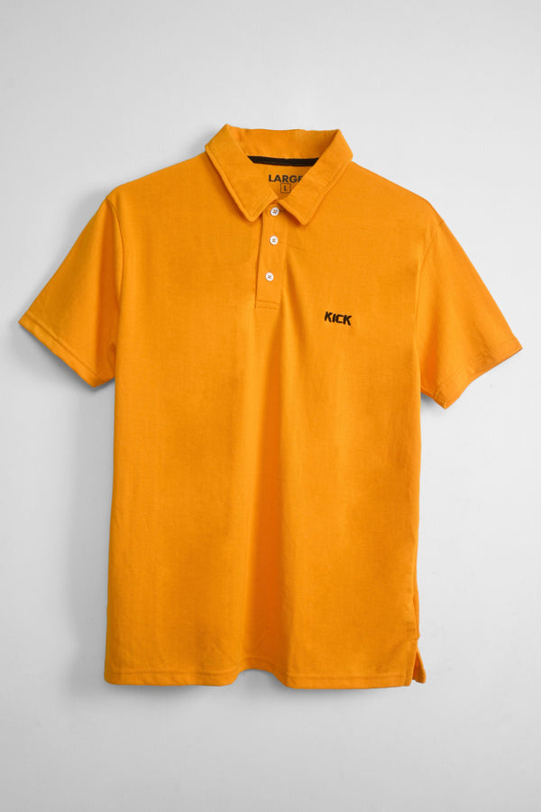 Elo Men's Kick Embroidered Short Sleeve Polo Shirt Chocolate