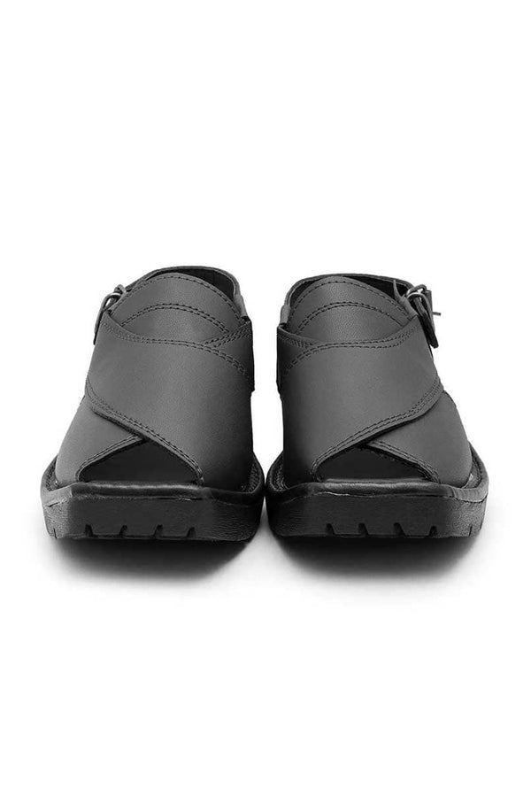 Elo Men's Mahaica Single Stitch Peshawari Chappal Black
