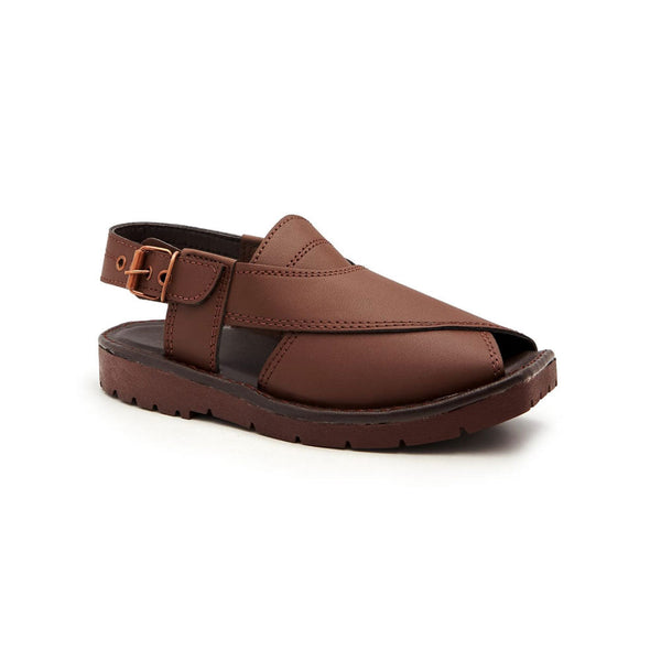 Elo Men's Mahaica Single Stitch Peshawari Chappal Black