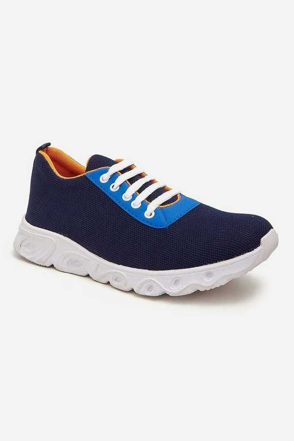 Elo Men's Michigan Flexible Lace Up Sports Shoes Navy
