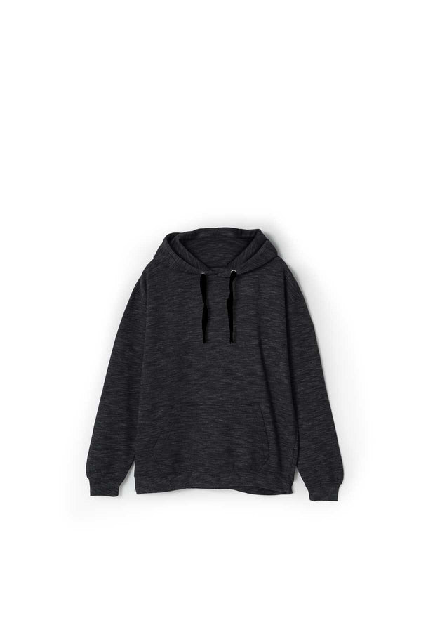 elo Men's Pretoria Fleece Pullover Hoodie Black Marl