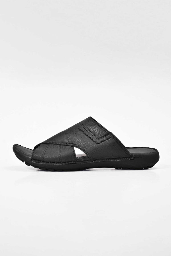 Elo Men's Sheffield Padded Sole PU Leather Chappal Brown
