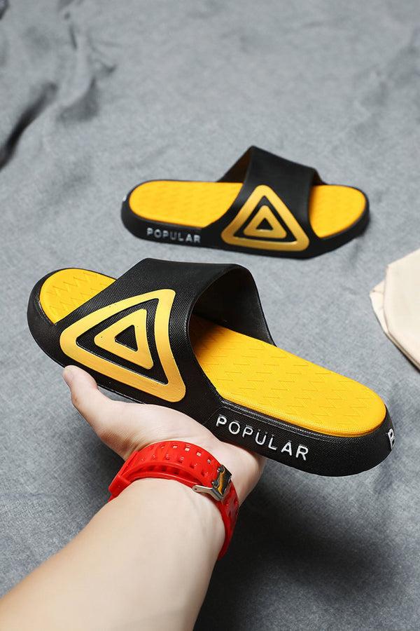 Elo Men's Soft Bottom Outside Summer Slippers Yellow