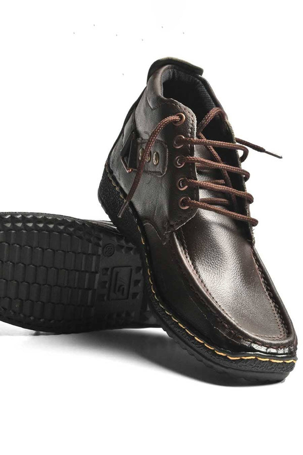 Elo Men's Timgad Long Leather Formal Shoes Chocolate