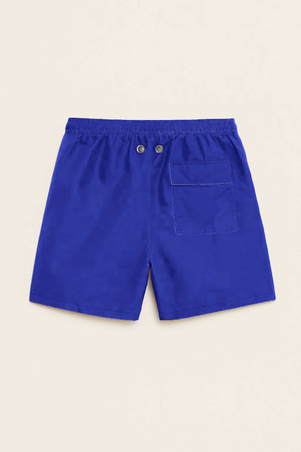 Elo MFW Men's Inner Mesh Drainage Eyelets Activewear Swim Shorts Royal