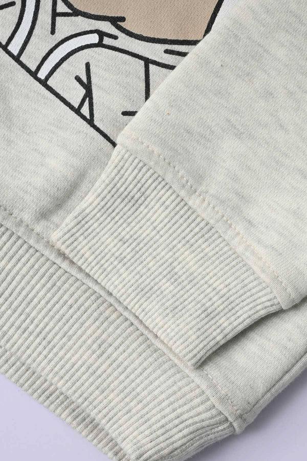 Elo Minoti Girl's Minnie Mouse Printed Fleece Sweatshirt Charcoal