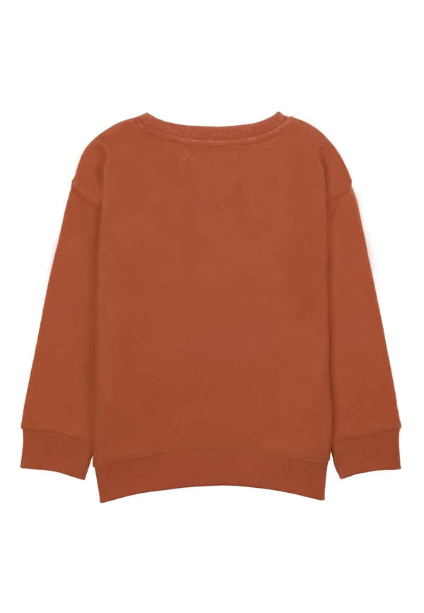 Elo Minoti Kid's Ready To Ride Fleece Sweatshirt Rust