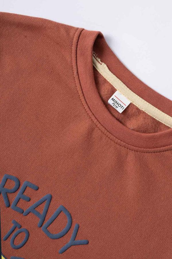 Elo Minoti Kid's Ready To Ride Fleece Sweatshirt Rust