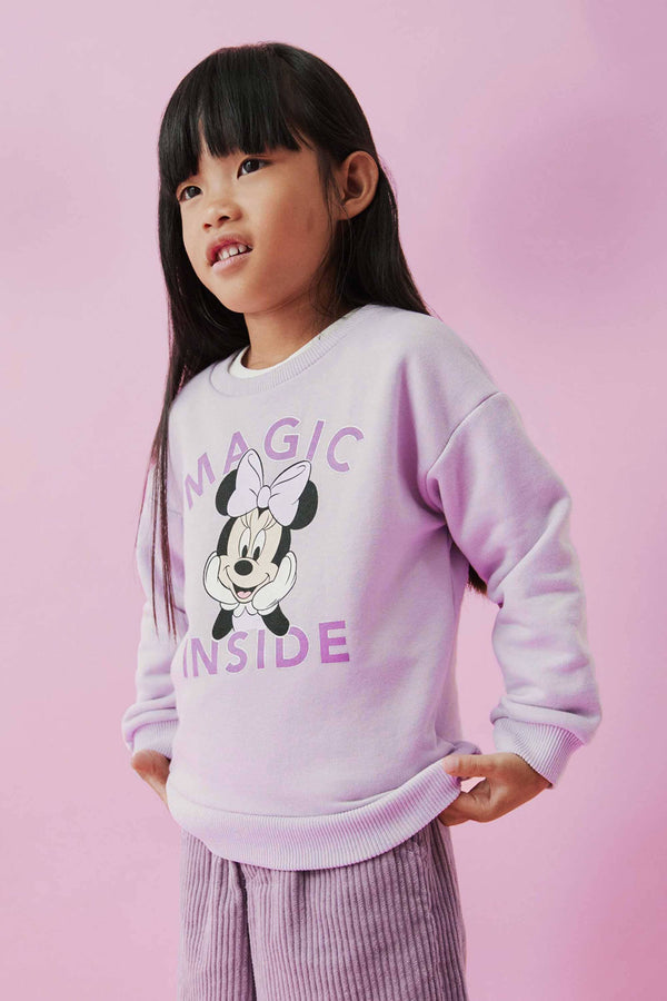elo MNG Kid's Magic Inside Printed Terry Sweat Shirt Purple