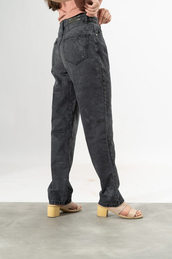 Elo Nasty Gal Women's Straight Leg Vintage Denim Black