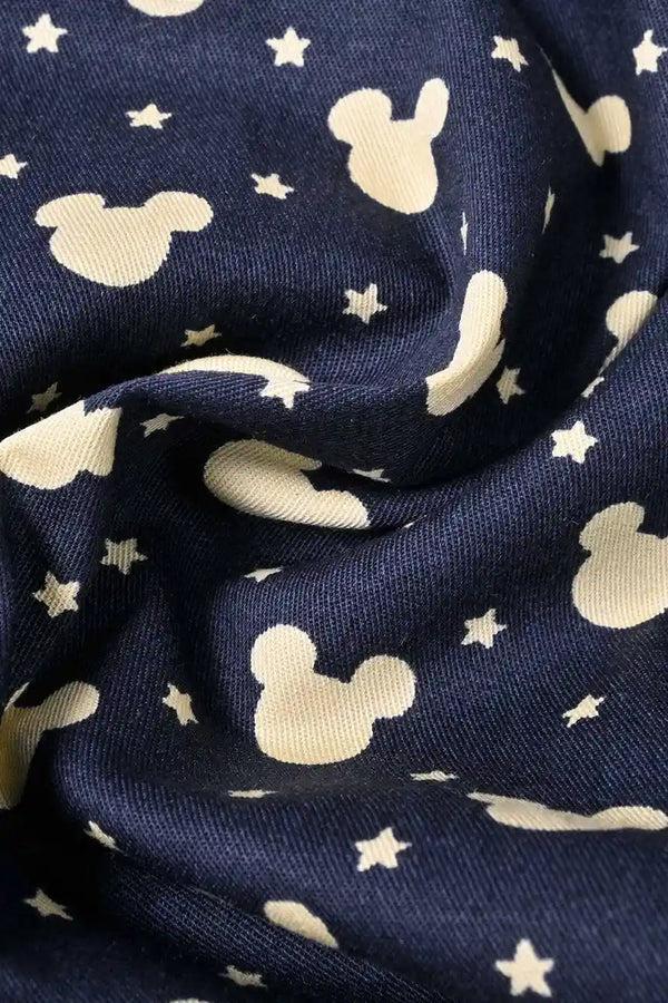 Elo New Fashion Men's Star Printed Smart Fit Casual Shirt Navy