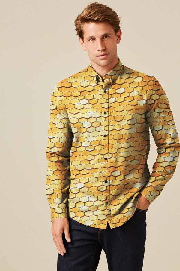 elo Nexoluce Men's Lüderitz Tailor Fit Casual Shirt
