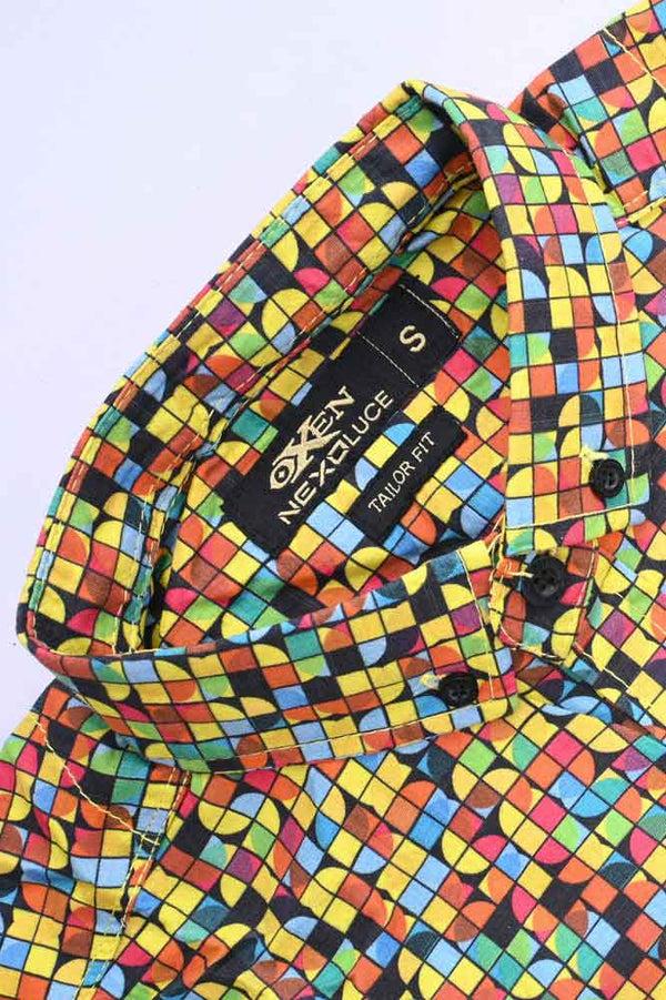Elo Nexoluce Men's Mariental Tailor Fit Casual Shirt